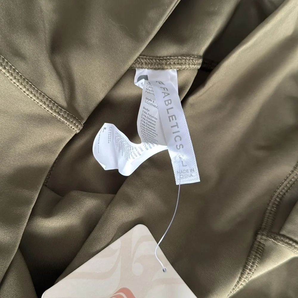 Fabletics Dark Moss High-Waisted Leggings - Picture 3 of 6